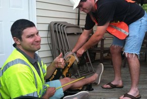 Несмотря на ампутацию ноги, идти вперед