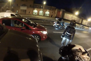 Байкеры перекрыли движение