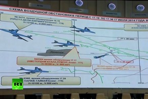 Пресс-конференция представителей минобороны России по крушению Boeing-