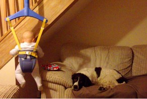 когда папа сидит с ребенком