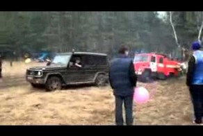 Гелик тащит пожарку