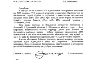 ПЕРЕПИСКА НАЛИВАЙЧЕНКО С ПОРОШЕНКО: ЧИСЛО ДЕЗЕРТИРОВ КАТАСТРОФИЧЕСКОЕ