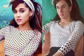 Парень смешно воссоздает фотографии знаменитостей