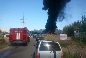Пожар в Железнодорожном на складе лакокрасочных изделий