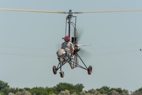 Самодельный летательный аппарат с мотоциклетным двигателем