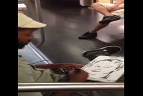 Как художнику развлечь себя в метро