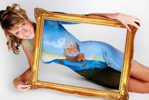 Картины на человеческих телах. Невероятный бодиарт Gesine Marwedel