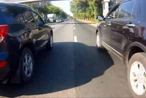 Не уступил мотоциклисту