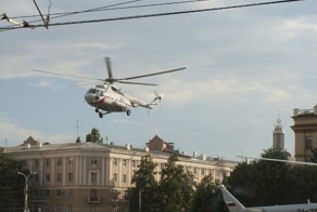 Как Путин в Воронеж прилетал