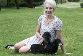 Клонированная собака встретилась с реальным прототипом