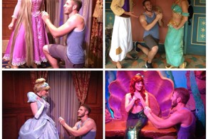 Парень сделал предложение любимым Диснеевским принцессам