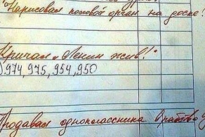 Уморительные замечания в школьных дневниках