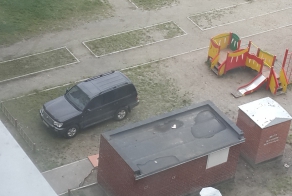 Еще один мастер нестандартной парковки