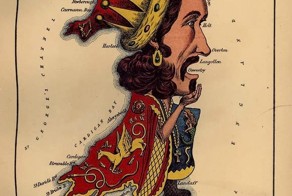 Забавная карта европы 1868-го года