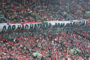 Братские народы России и Сербии на открытии стадиона "Спартака"