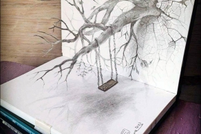 Потрясающие 3D-рисунки карандашом