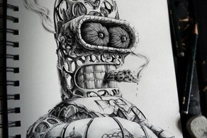 Рисунки от художника Pierre Yves Riveau (PEZ)