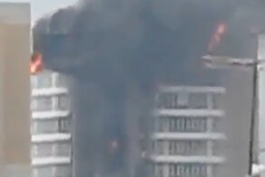 Пожар в 25 ке Красноярска ужас