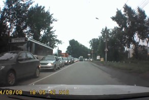 Драка на дороге с пистолетом