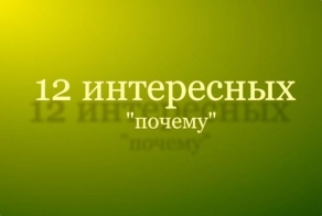 Интересные "почему"