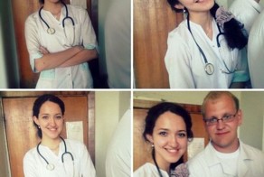 Врач сделала селфи с селезенкой