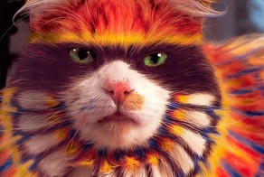Раскрась свою кошку!