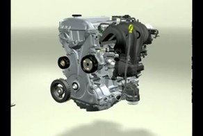 3D работа двигателя внутреннего сгорания