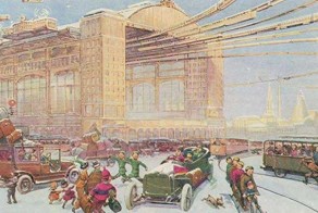  Открытки 1914 года о Москве будущего