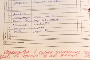 Современные  записи в дневниках