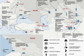 Военные базы за рубежрм России и США