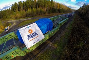 «Матильда» везет газовую турбину весом 308 тонн