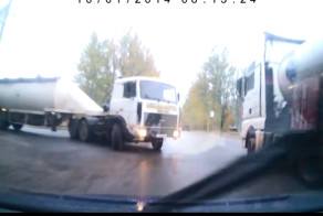 Неожиданность на дороге..