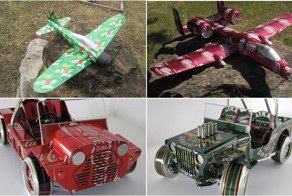 Потрясающие миниатюрные модели из обыкновенных жестянок (10 фото)