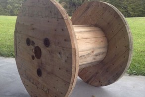 Кресло из кабельного барабана