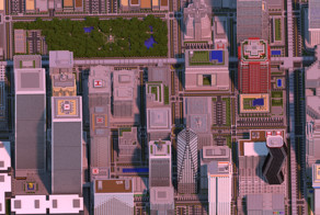 Потратив 2 года и 4500000 блоков. Карта в Minecraft