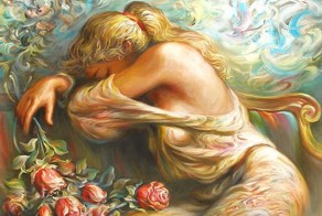 Женщина – прекрасная картина... Художник Аркадий Острицкий