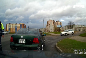 Инспектору не понравилось, что его не пустили в полосу