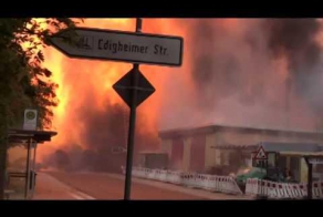 Взрыв на газопроводе в немецком городе Людвигсхафен 