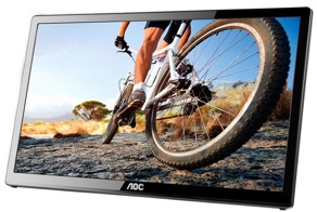 Монитор AOC E1759FWU получает сигнал и питание через интерфейс USB 3.0