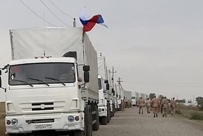 100 грузовиков российского конвоя взяли курс на юго-восток Украины