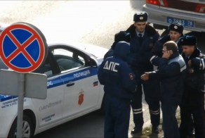 Очередного "паркмена" доблестная полиция Петербурга увезла в каталажку
