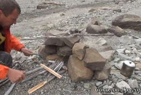 Костёр во время сильного ветра