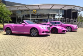 Розовые Lamborghini и Bentley