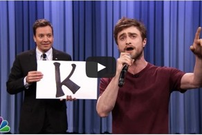 Дэниэл Рэдклифф прочитал рэп-алфавит в шоу Фэллона