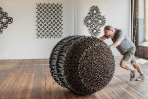 Скульптуры из гвоздей 