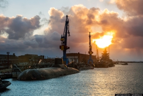 Завод «Севмаш» и город Архангельск