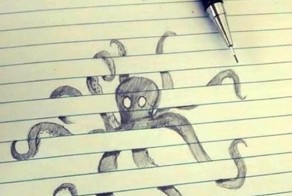 Искусство на тетрадных листках