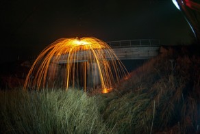 стальная шерсть+длинная выдержка