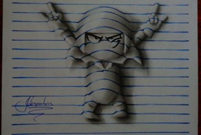 объёмные рисунки