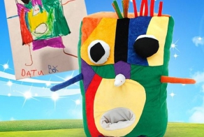 Игрушки, сшитые по рисункам детей
